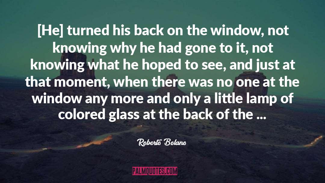 Colored Glass quotes by Roberto Bolano