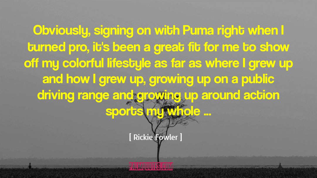 Colorful Pens quotes by Rickie Fowler