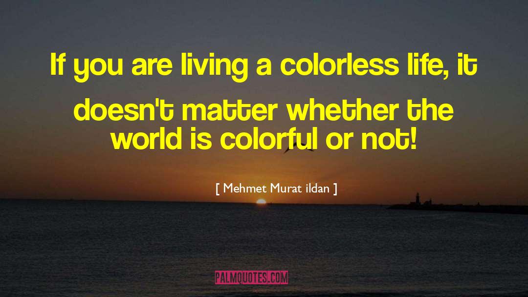 Colorless Life quotes by Mehmet Murat Ildan