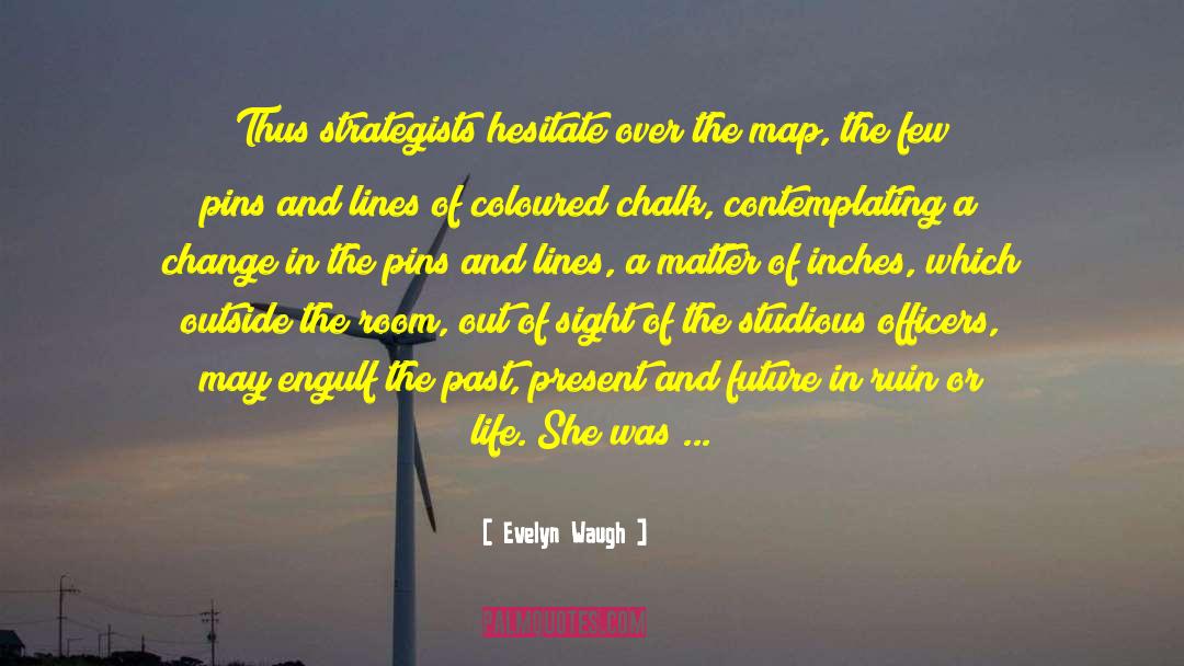 Coloured quotes by Evelyn Waugh