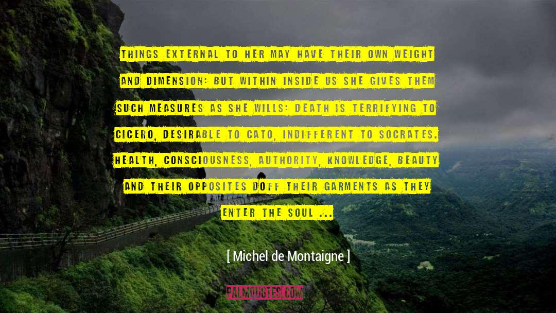Coloured quotes by Michel De Montaigne