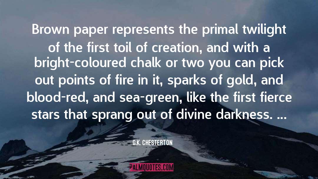 Coloured quotes by G.K. Chesterton