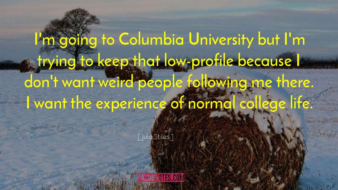 Columbia University quotes by Julia Stiles