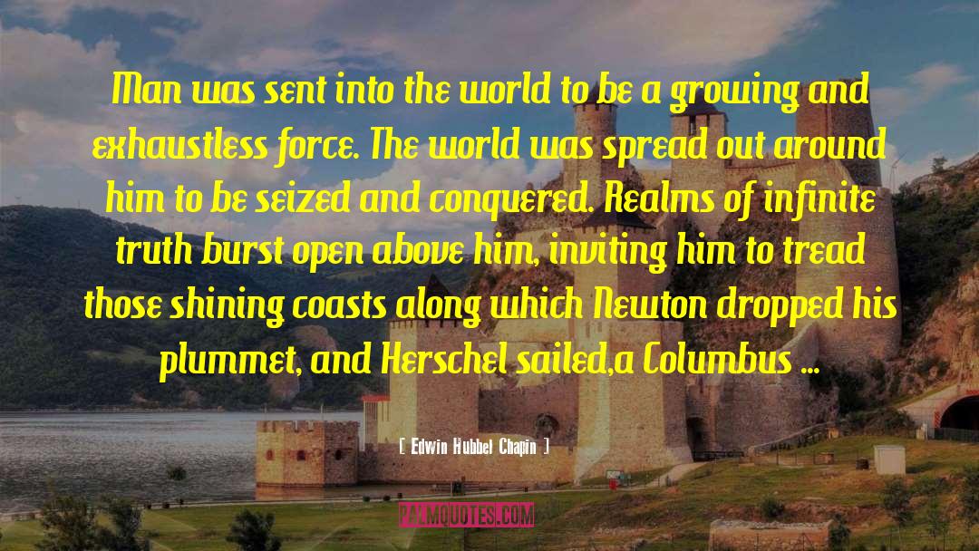 Columbus quotes by Edwin Hubbel Chapin