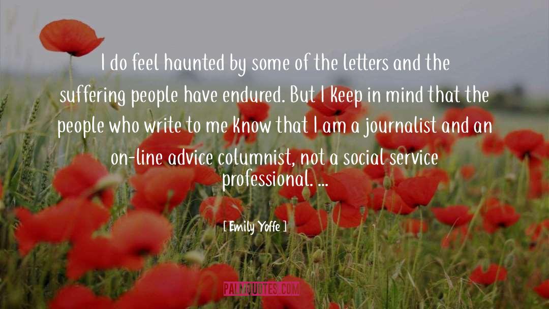 Columnist quotes by Emily Yoffe