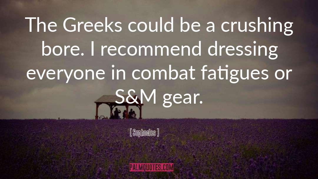 Combat quotes by Sophocles