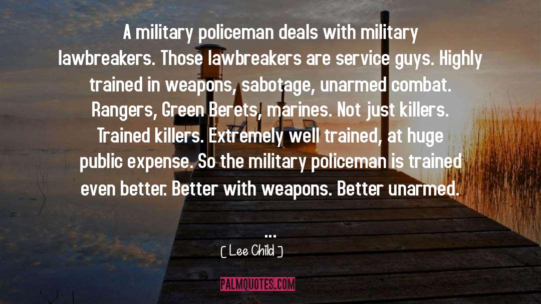 Combat quotes by Lee Child