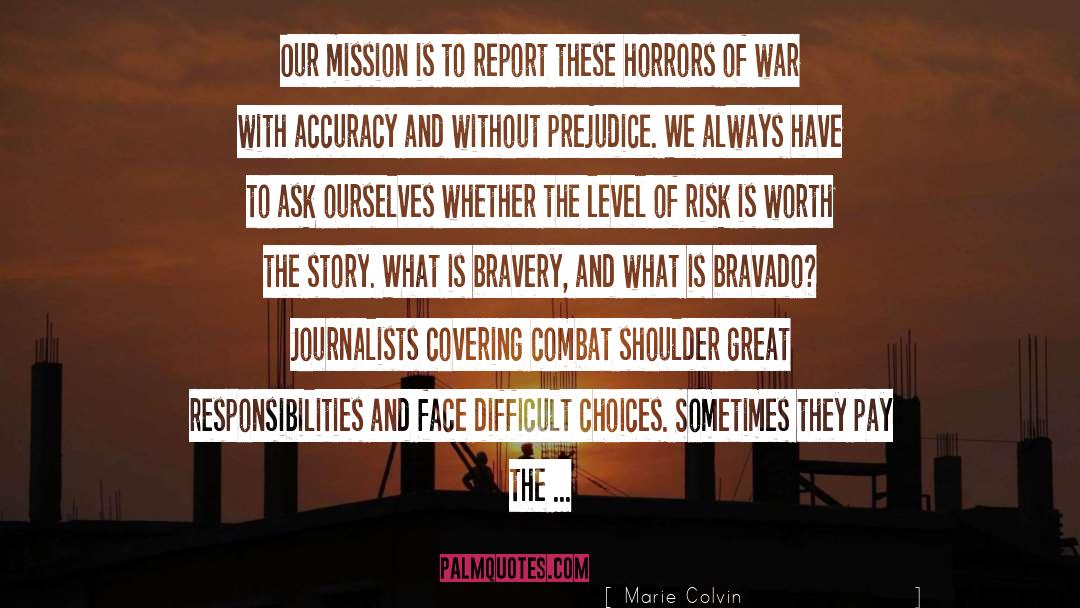 Combat quotes by Marie Colvin