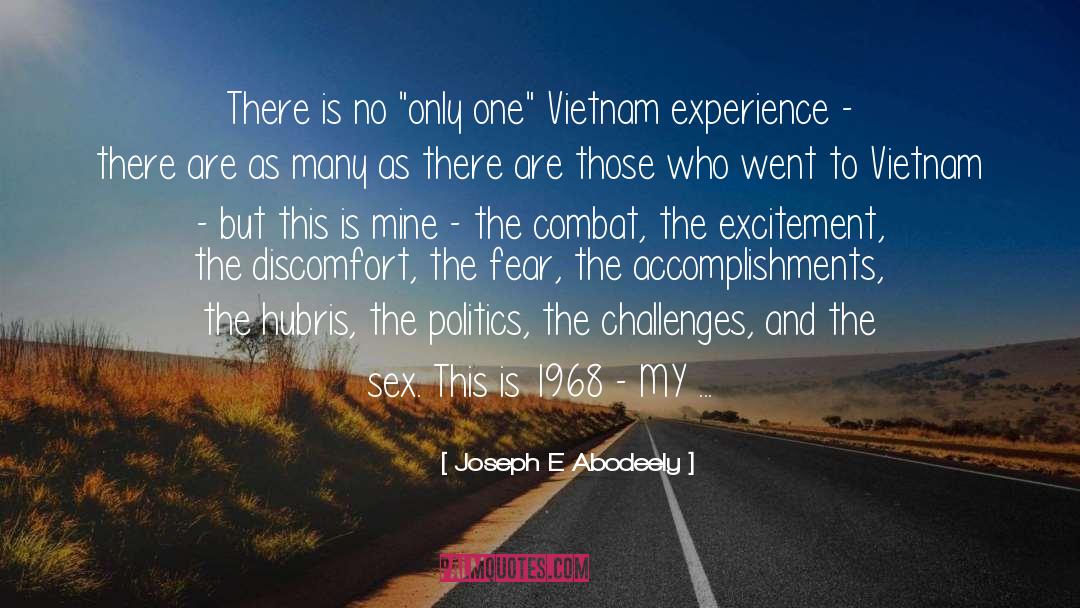 Combat quotes by Joseph E Abodeely