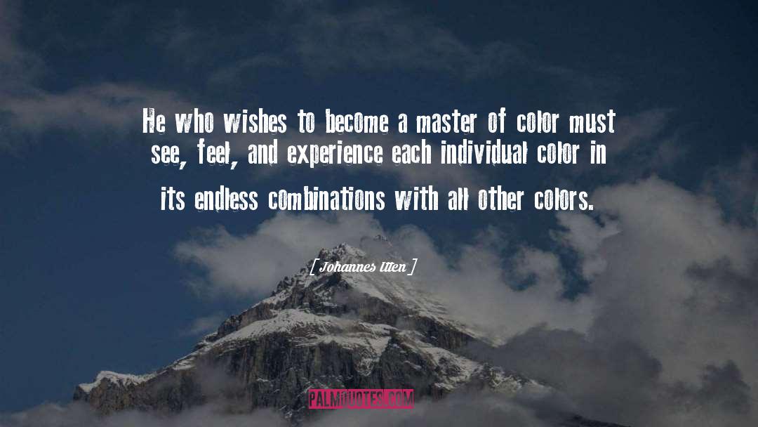 Combinations quotes by Johannes Itten