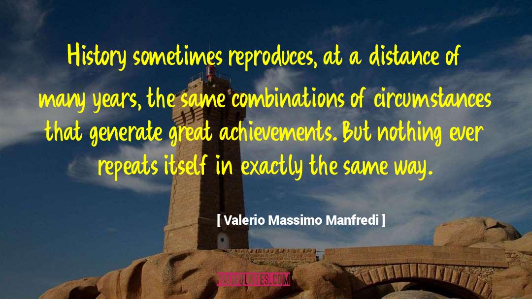 Combinations quotes by Valerio Massimo Manfredi