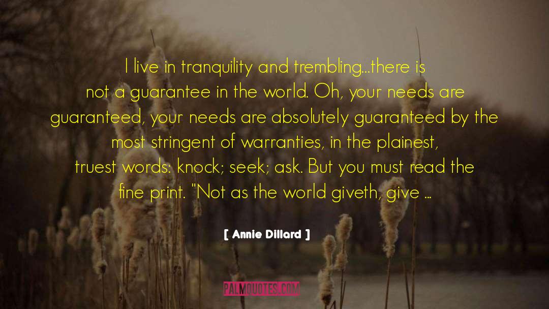 Come Back For quotes by Annie Dillard