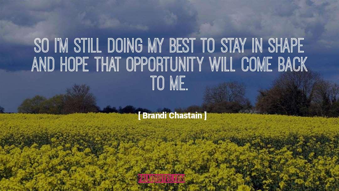 Come Back quotes by Brandi Chastain