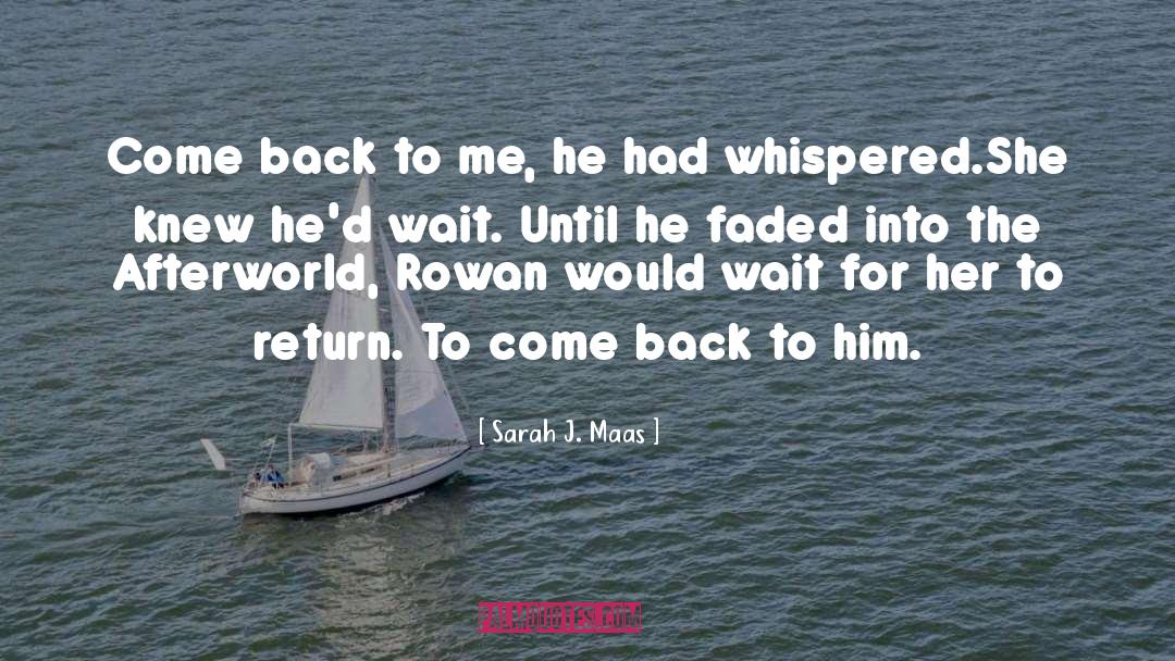 Come Back To Me quotes by Sarah J. Maas