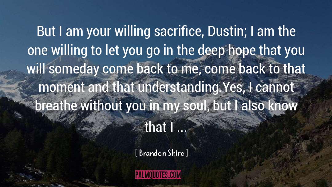 Come Back To Me quotes by Brandon Shire