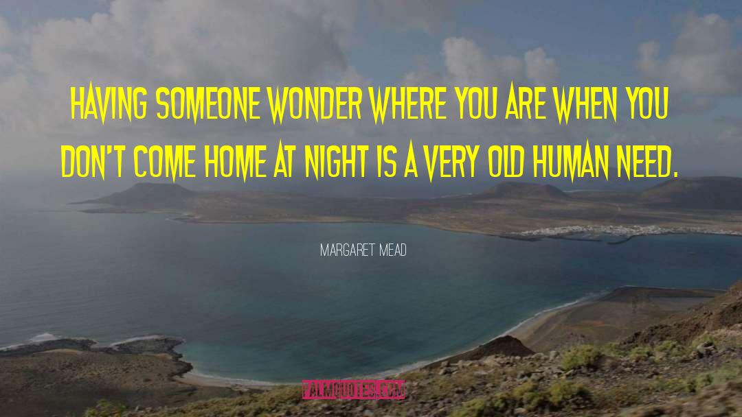 Come Home quotes by Margaret Mead