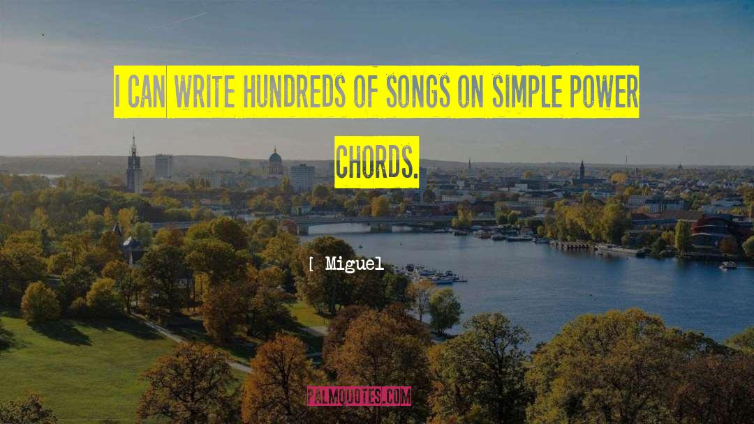 Comedown Chords quotes by Miguel