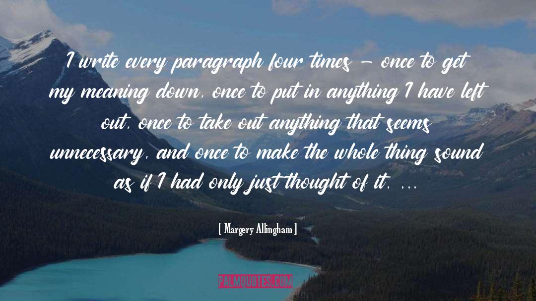 Comedy Writing quotes by Margery Allingham