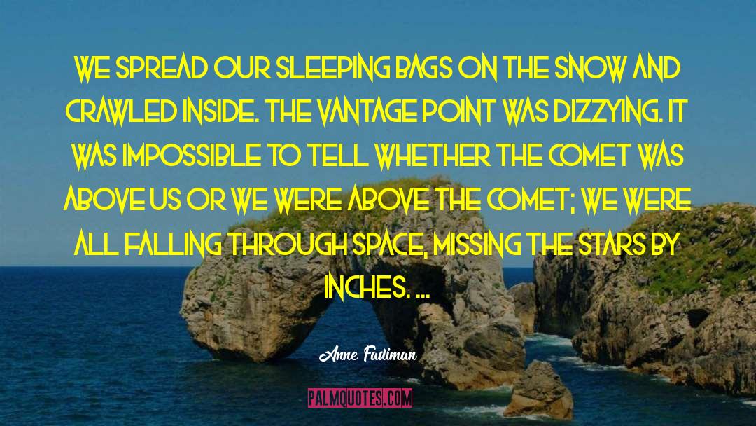 Comet quotes by Anne Fadiman