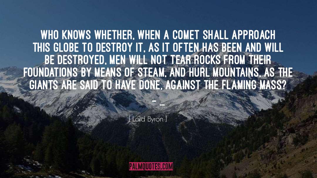 Comet quotes by Lord Byron