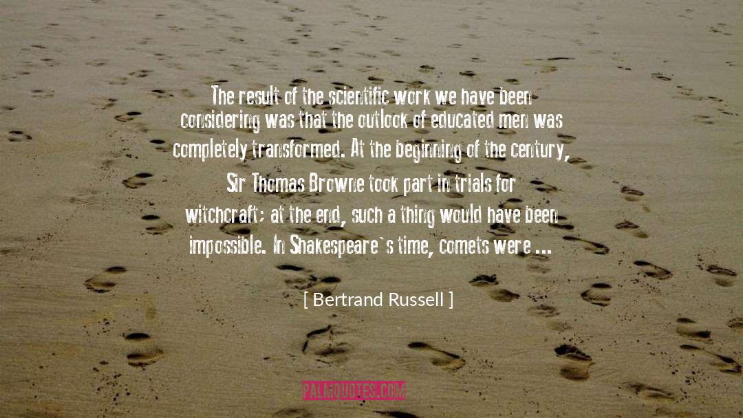 Comets quotes by Bertrand Russell