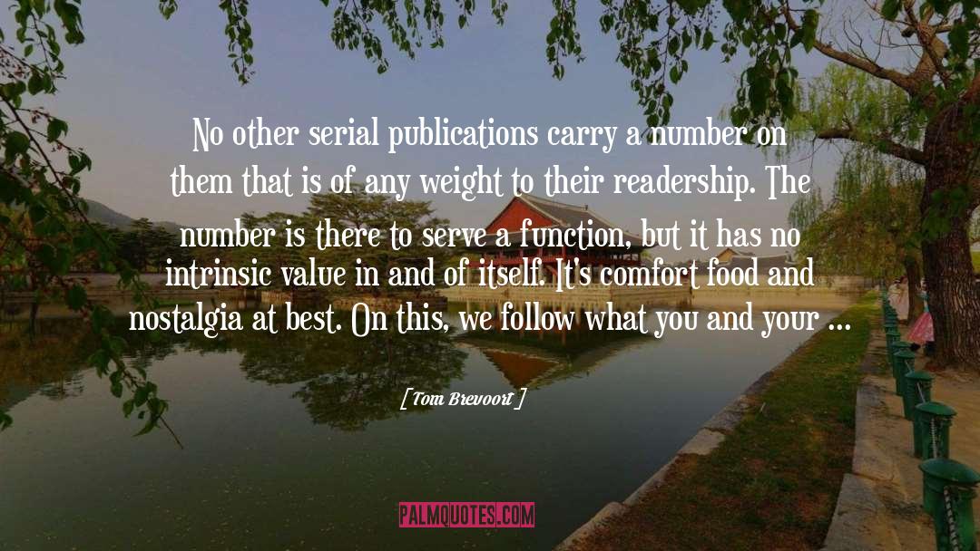 Comfort Food quotes by Tom Brevoort