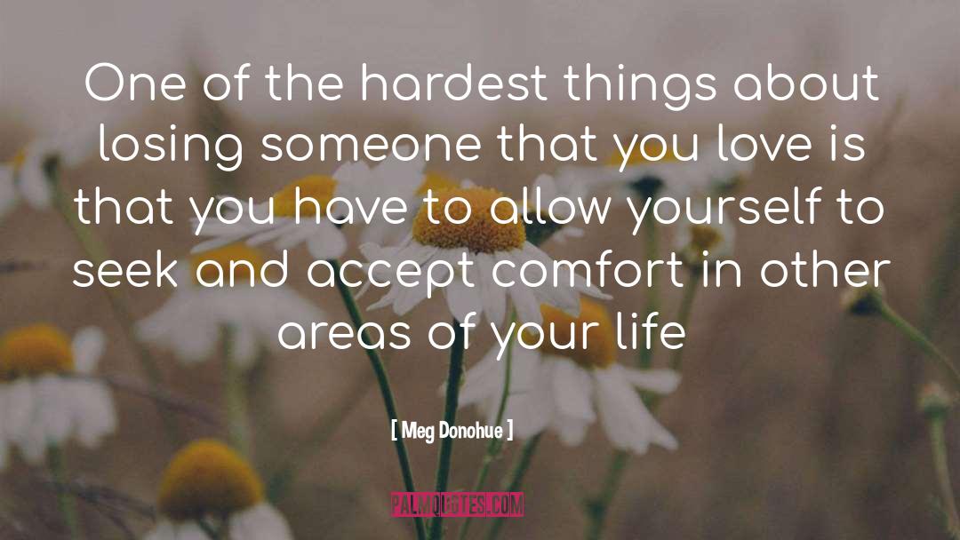 Comfort Grief quotes by Meg Donohue