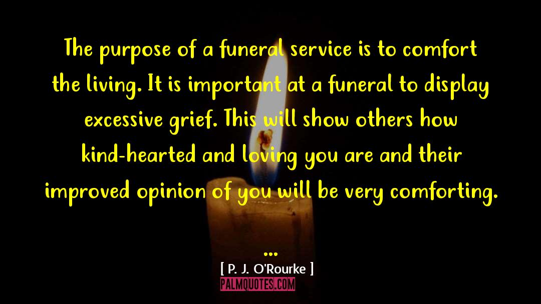 Comfort Grief quotes by P. J. O'Rourke