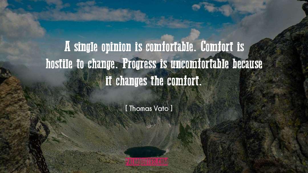 Comfort quotes by Thomas Vato