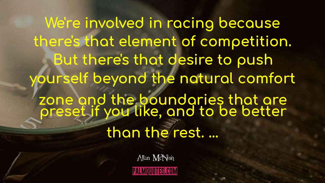 Comfort Zone quotes by Allan McNish