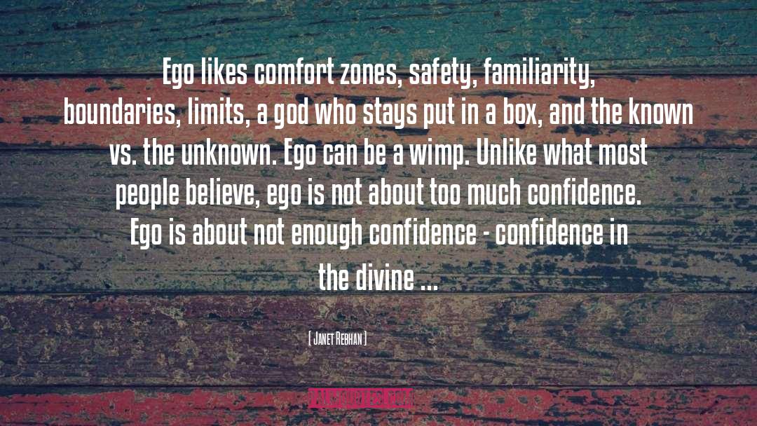 Comfort Zones quotes by Janet Rebhan