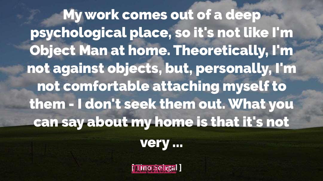 Comfortable quotes by Tino Sehgal