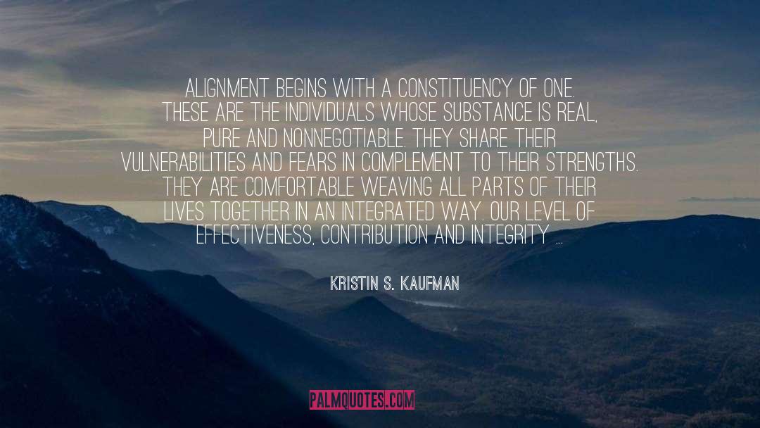 Comfortable quotes by Kristin S. Kaufman