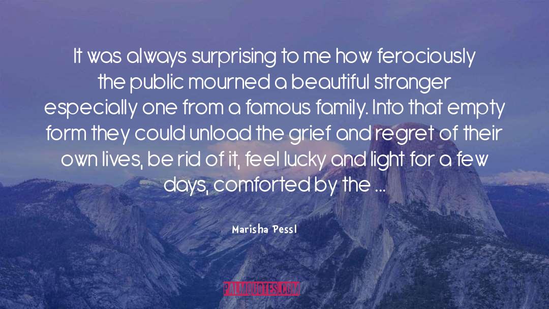 Comforted quotes by Marisha Pessl