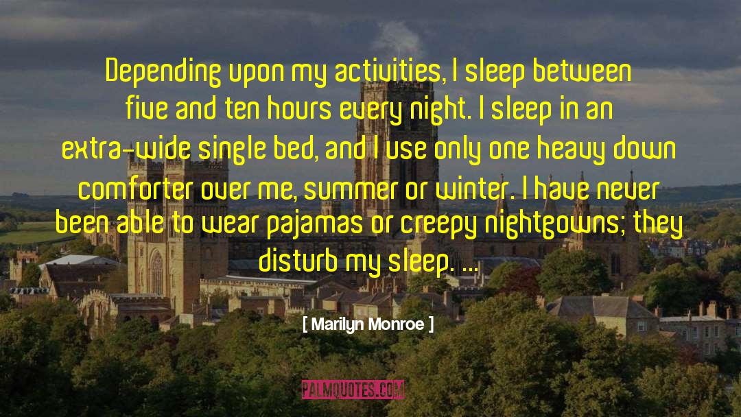 Comforter quotes by Marilyn Monroe
