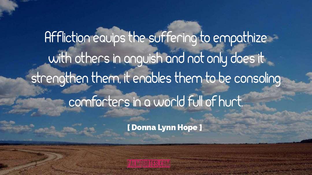 Comforters quotes by Donna Lynn Hope
