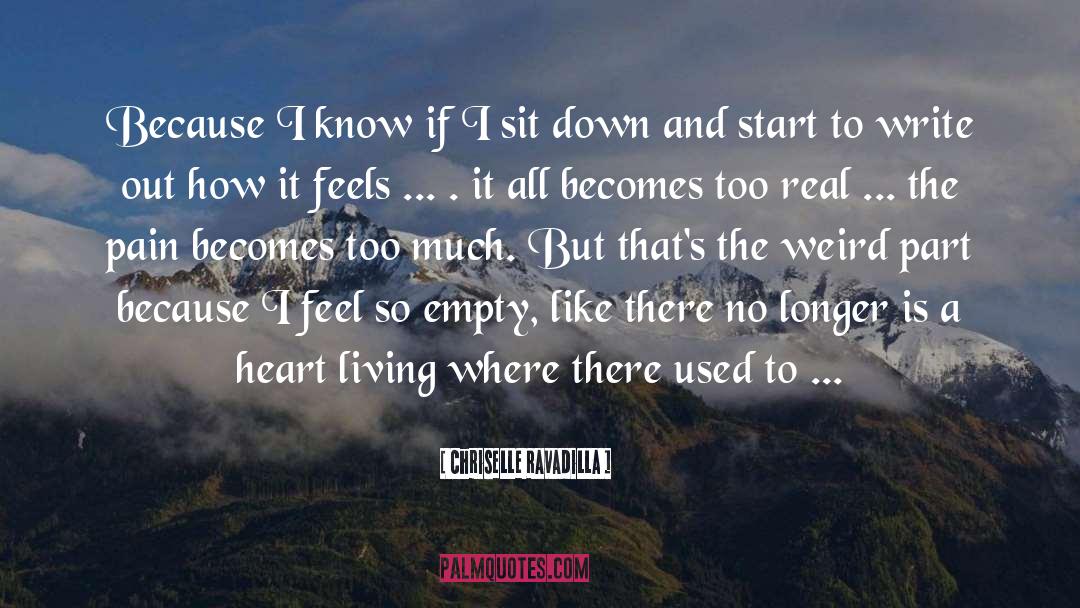 Comforting Heartbreak quotes by Chriselle Ravadilla