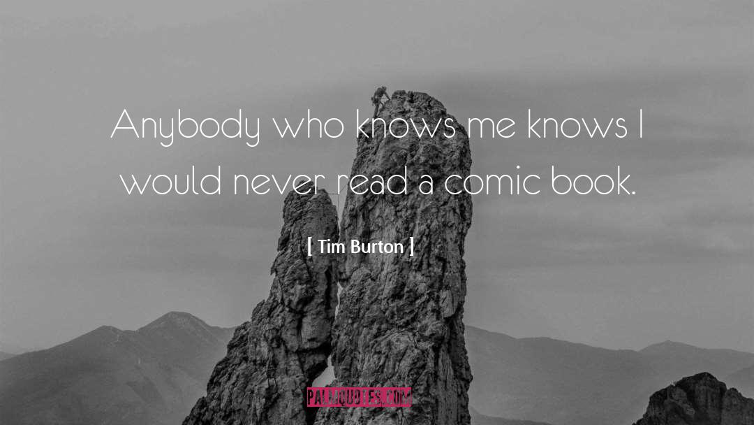 Comic Book Club quotes by Tim Burton