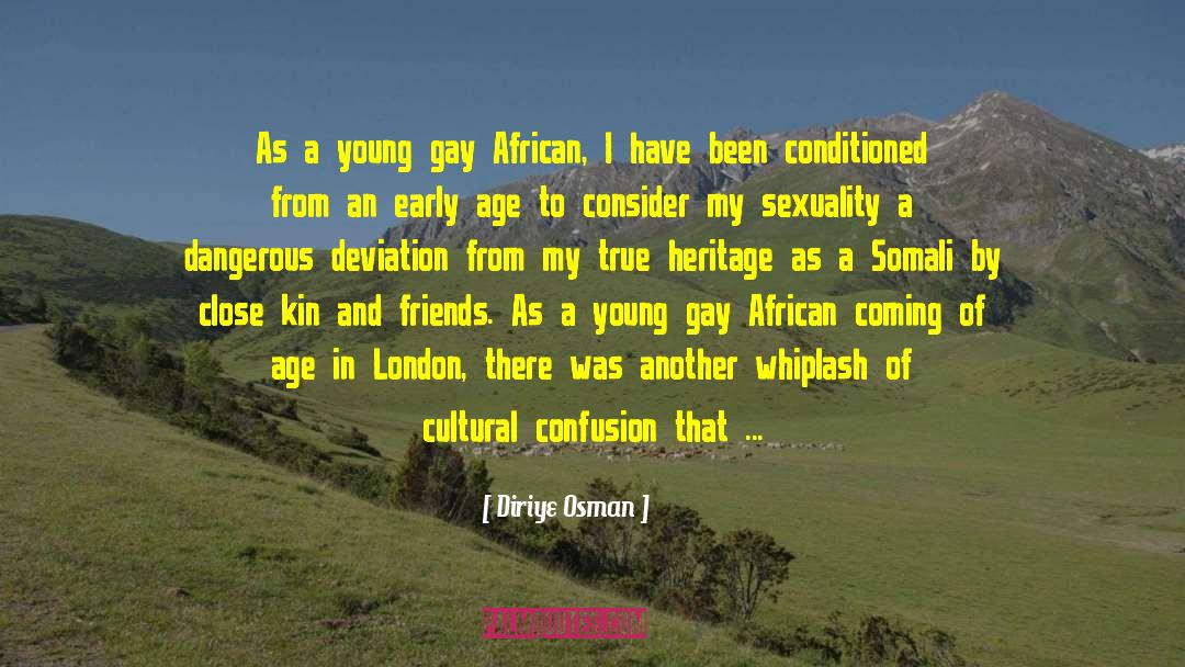 Coming Of Age Metaphore quotes by Diriye Osman