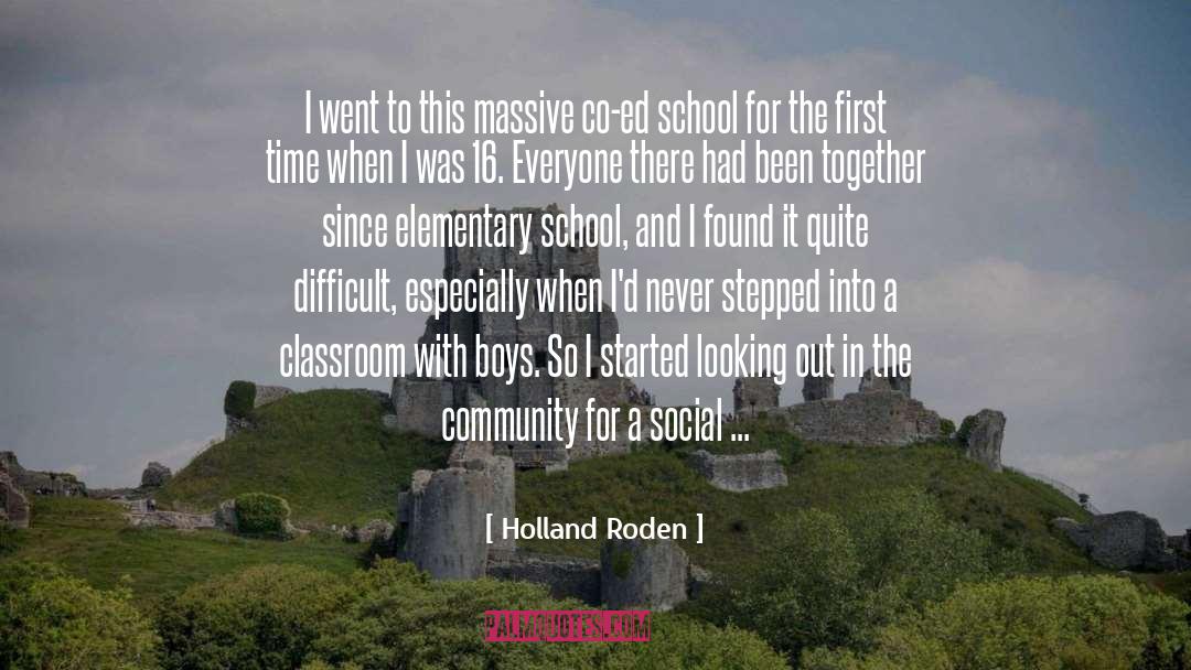 Coming Together As A Community quotes by Holland Roden