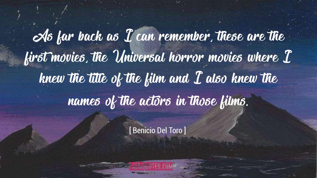 Comisura Del quotes by Benicio Del Toro