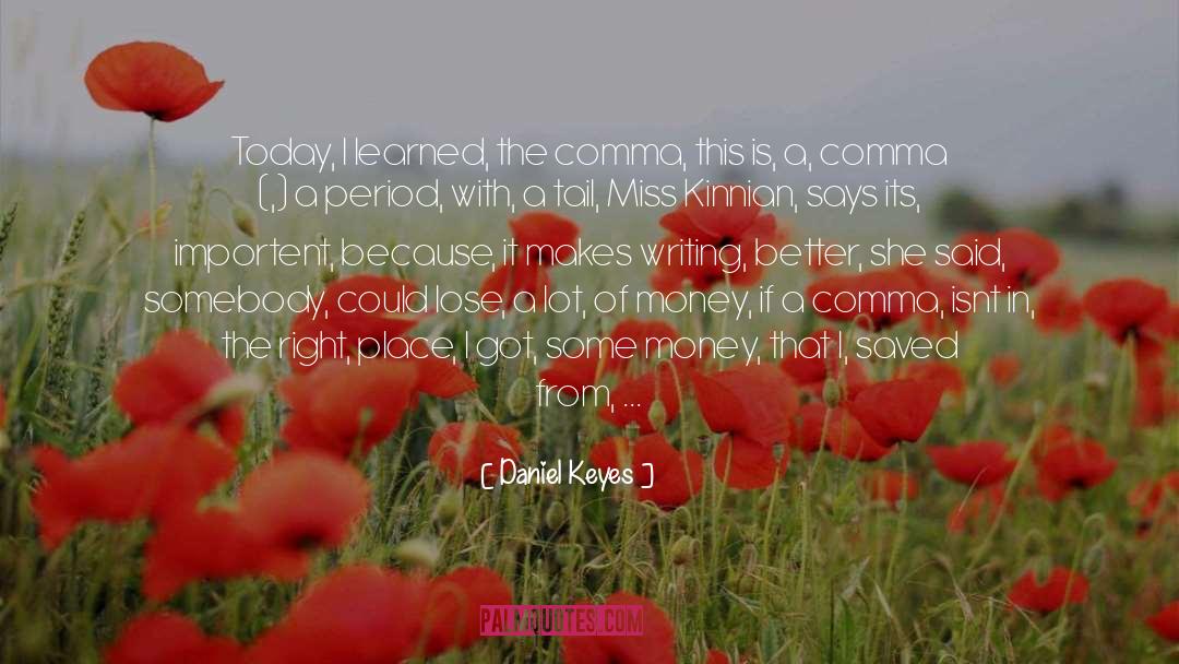Comma Or Colon Before Block quotes by Daniel Keyes
