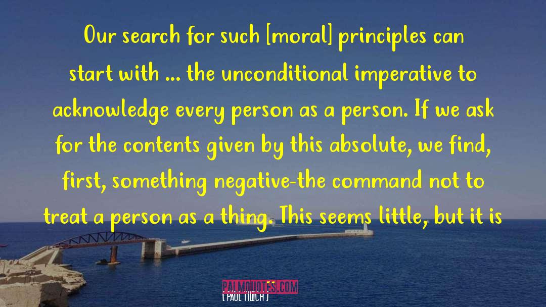Command Not quotes by Paul Tillich