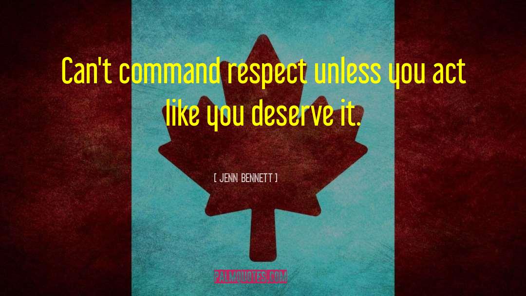 Command Not quotes by Jenn Bennett