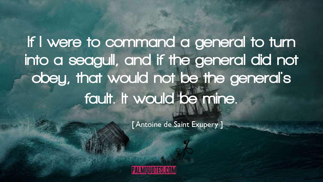 Command quotes by Antoine De Saint Exupery