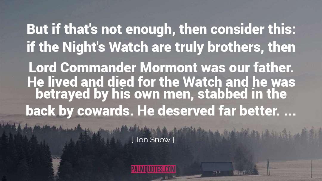 Commander Ambrose quotes by Jon Snow