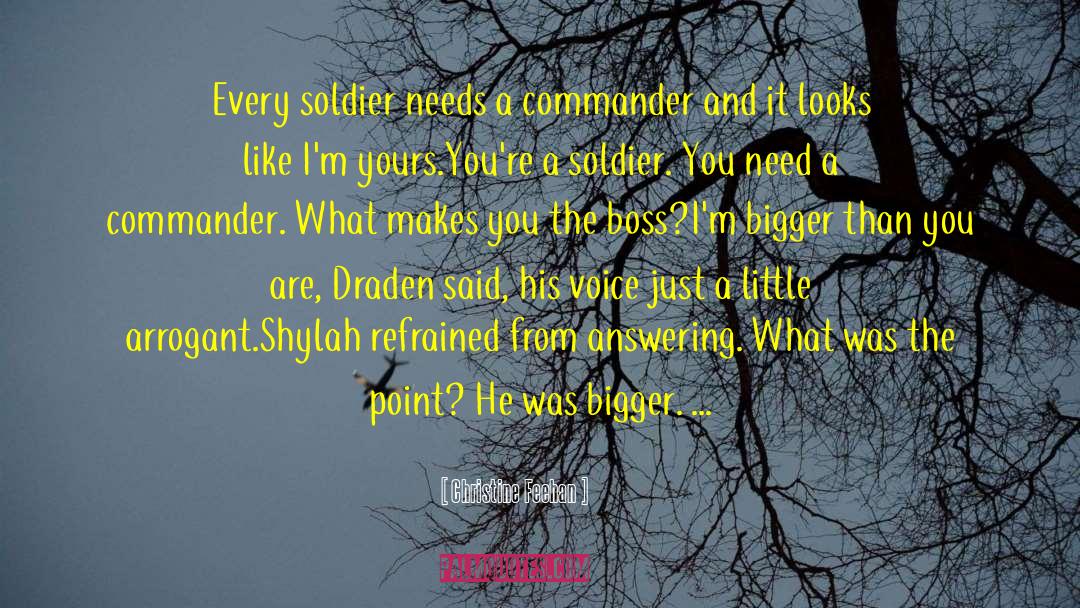 Commander Bumi quotes by Christine Feehan