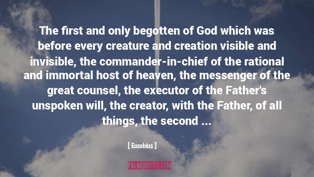 Commander In Chief quotes by Eusebius