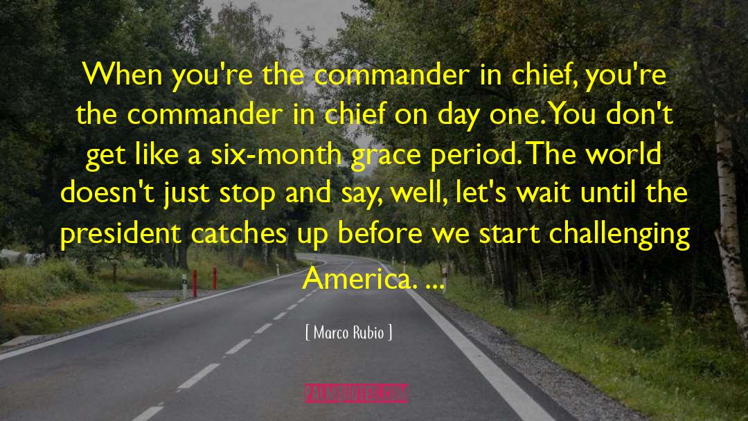 Commander In Chief quotes by Marco Rubio