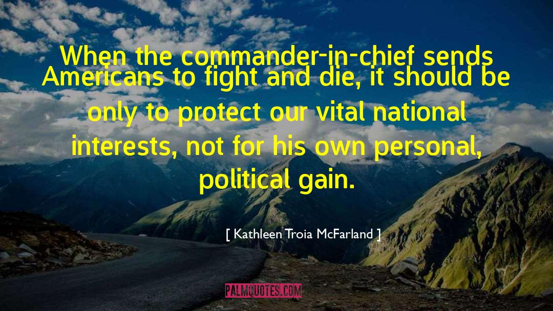 Commander quotes by Kathleen Troia McFarland